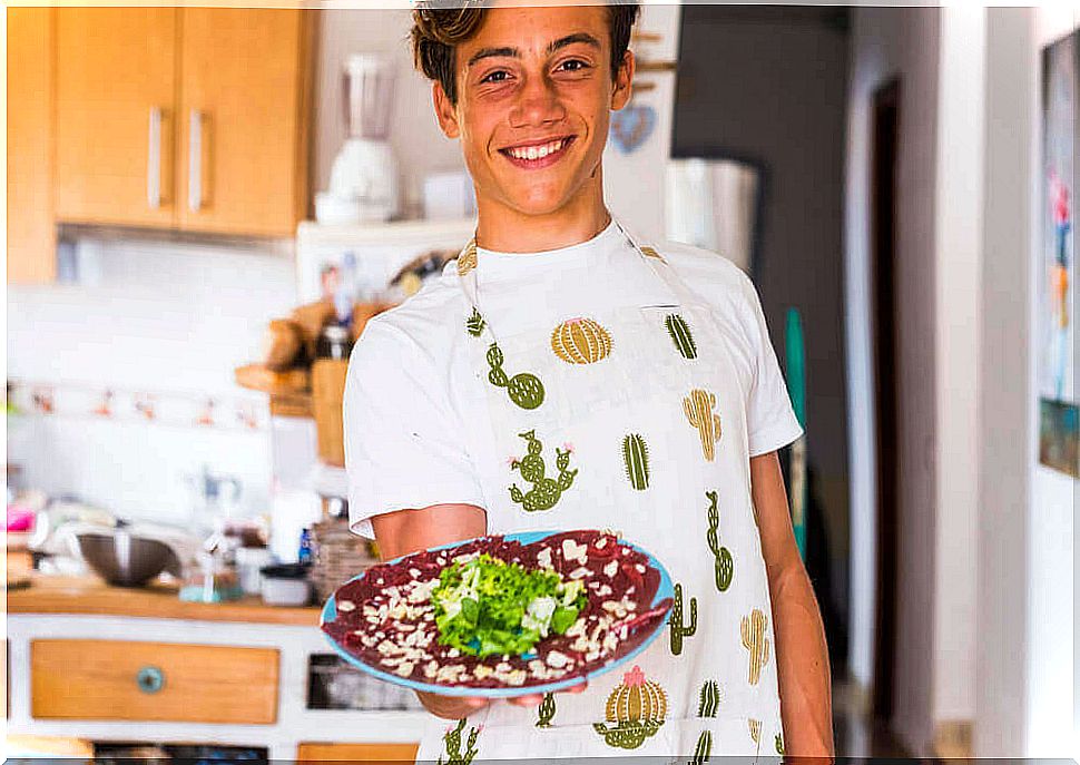 Cooking with teenagers during quarantine