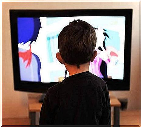 Watching the same movie over and over: boy watches TV