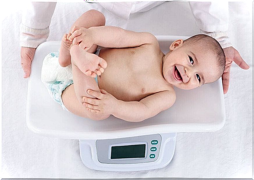 Your baby's weight gain per month